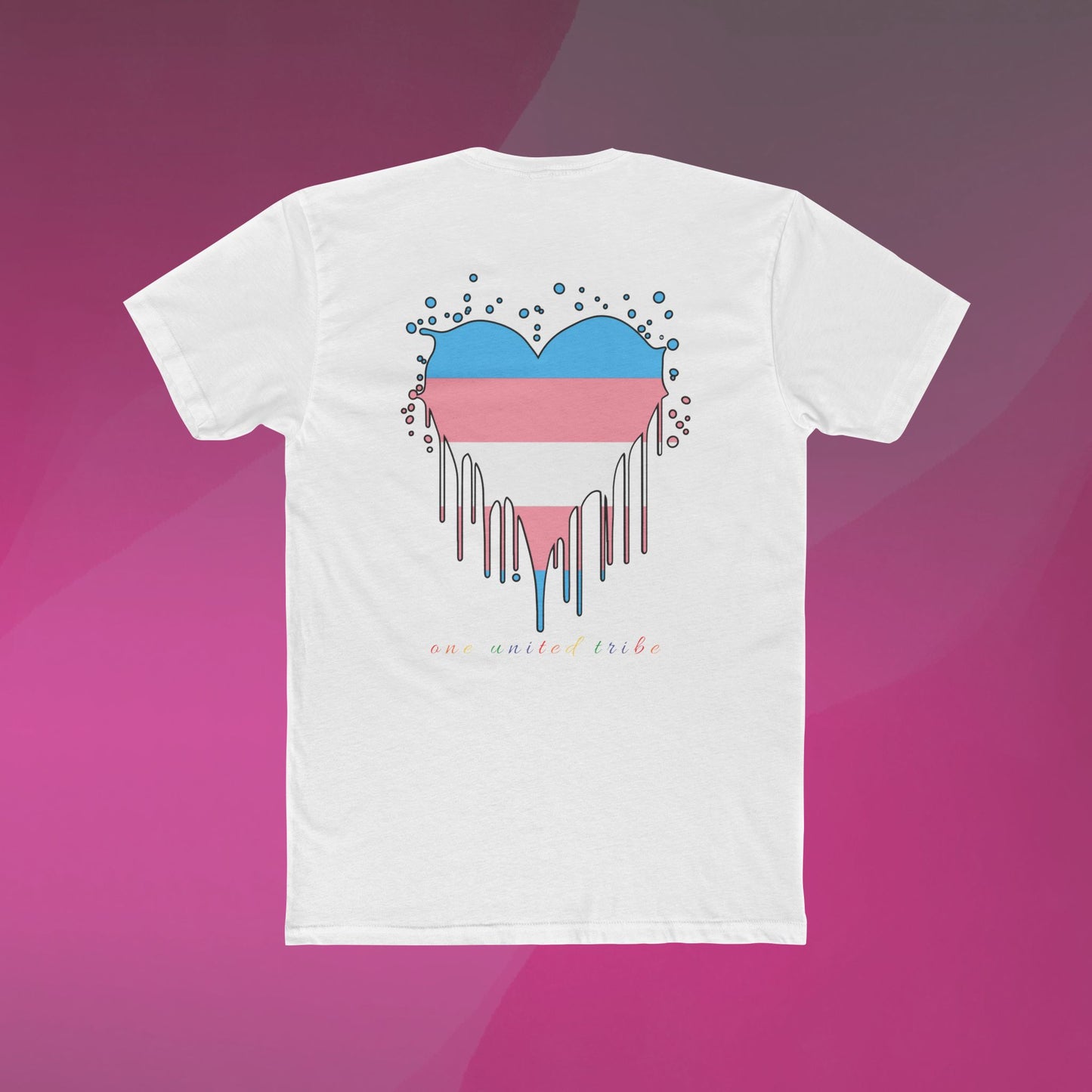 Trans Pride Heart Tee (back print)