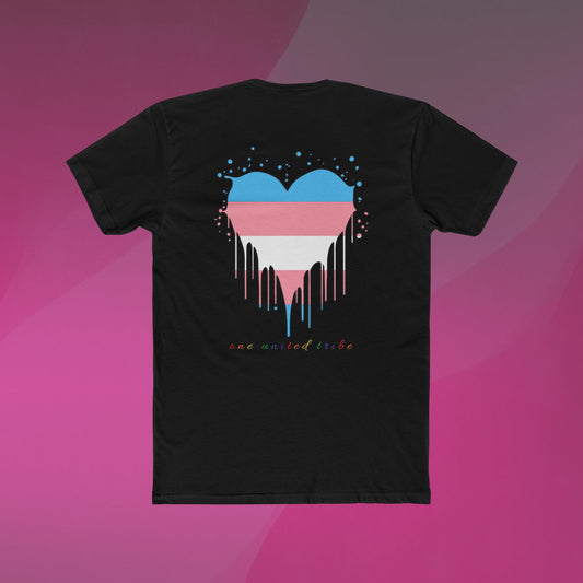 Trans Pride Heart Tee (back print)