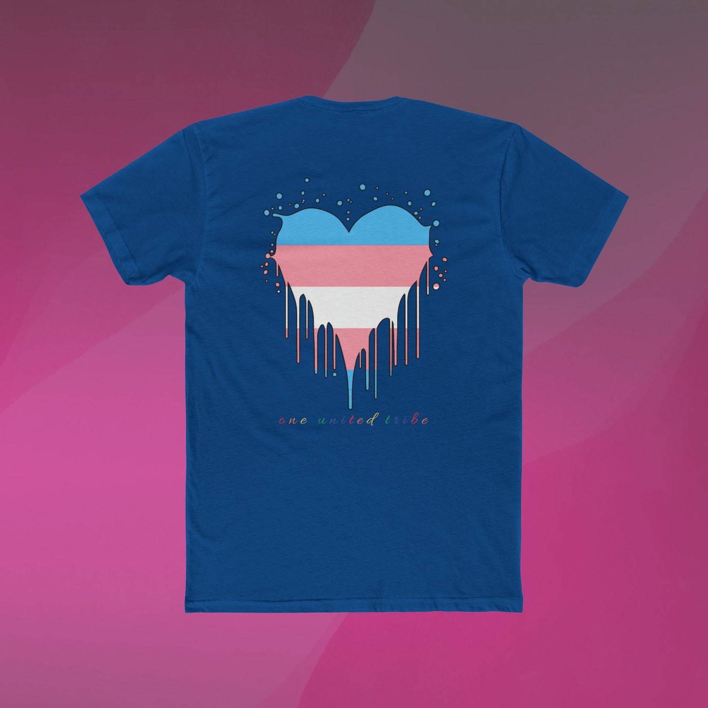 Trans Pride Heart Tee (back print)