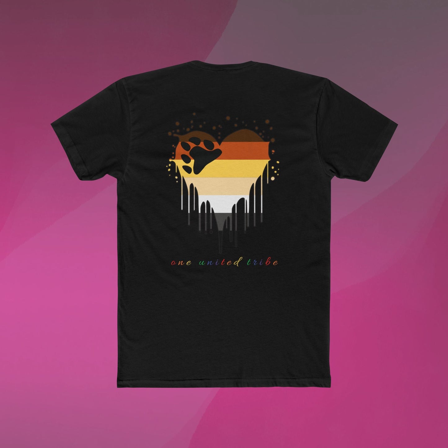 HI-Bear Pride Drip Heart T-Shirt