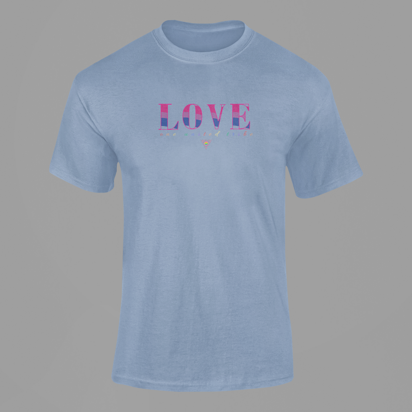 LOVE - Bisexual Pride One United Tribe T-Shirt