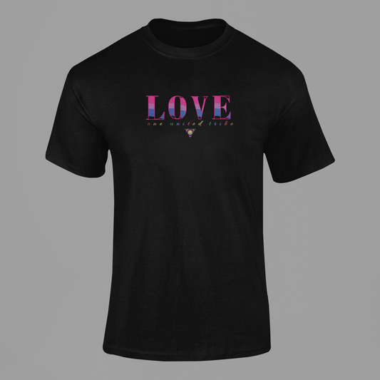 LOVE - Bisexual Pride One United Tribe T-Shirt