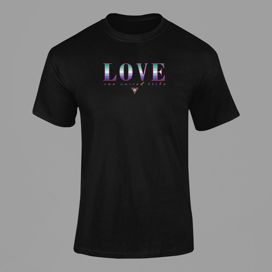 LOVE - Gay Male Pride One United Tribe T-Shirt